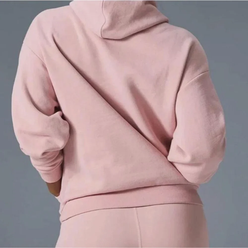 Alo Pink Yoga Accolade Hoodie Ballet Pink